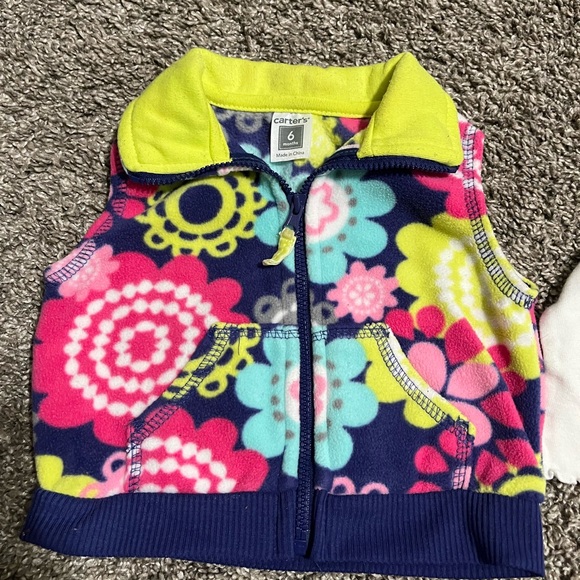 3pc Carter’s fleece set sz 6 mths - Picture 3 of 4